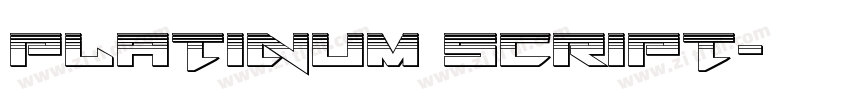 Platinum script字体转换